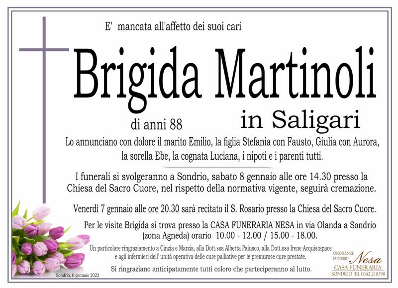 /necrologio Martinoli Brigida