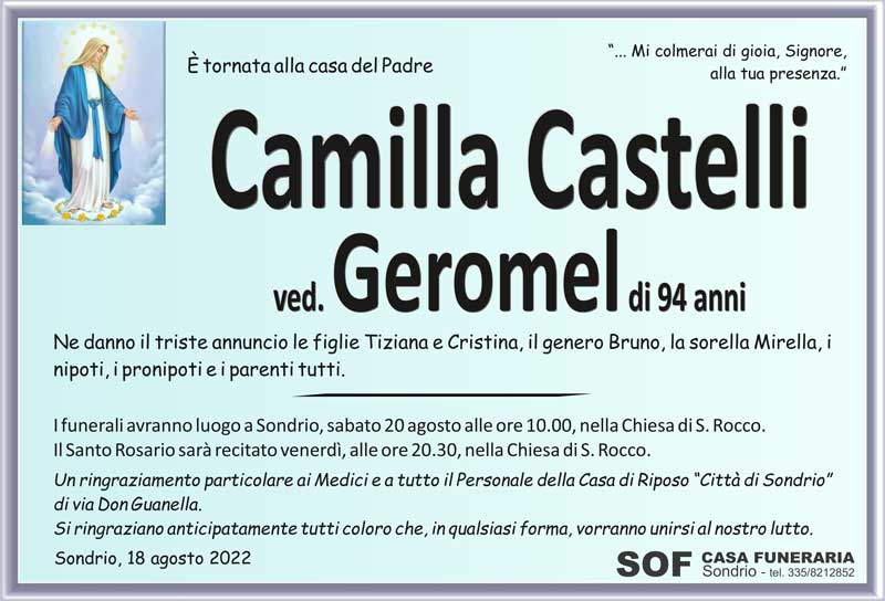 /necrologio Castelli Camilla