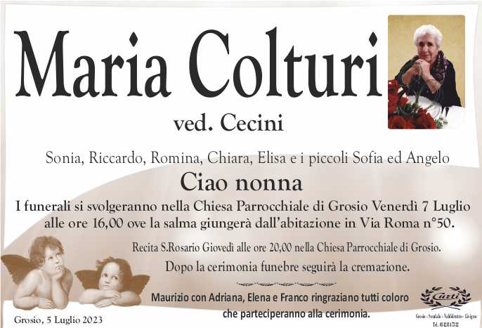 necrologio colturi maria ved. cecini