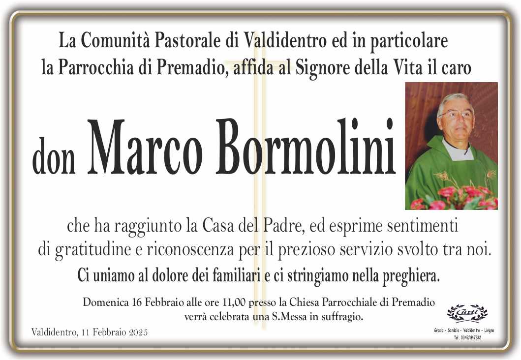 partecipazione comunita pastorale valdidentro per don marco bormolini