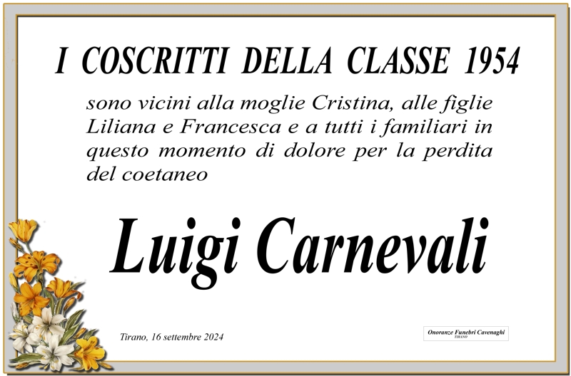 Coscritti 1954 per Carnevali Luigi