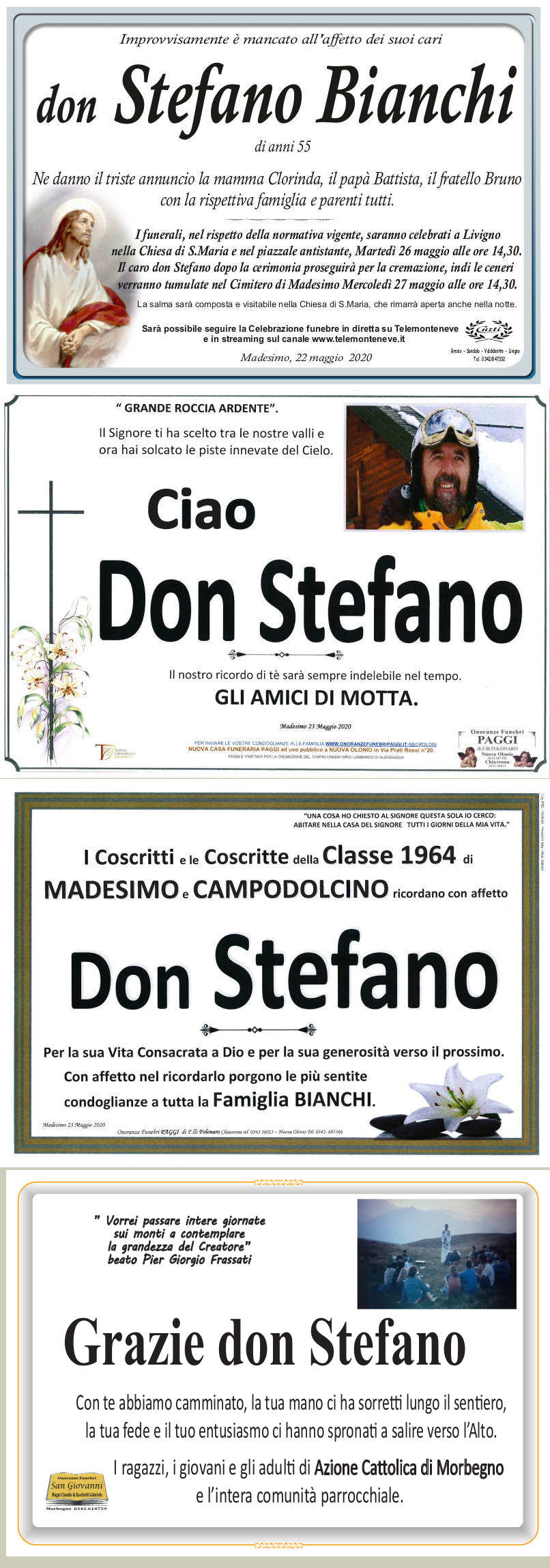 necrologio Don Stefano