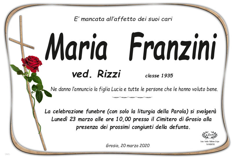 necrologio Franzini Maria1