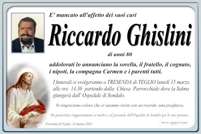 necrologio Ghislini Riccardo