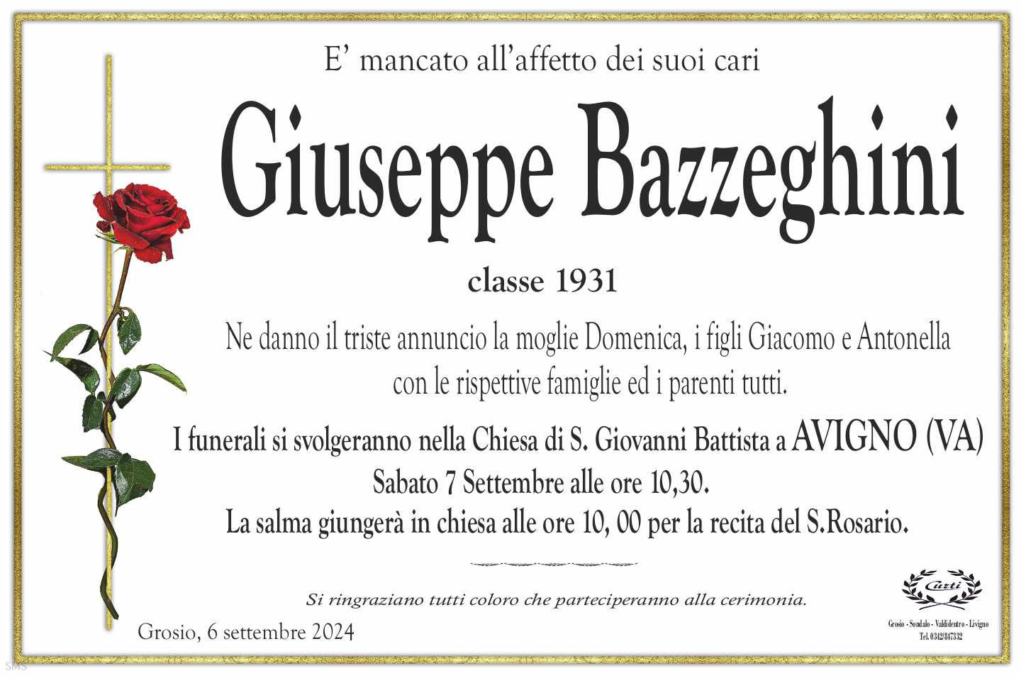 BAZZEGHINI GIUSEPPE