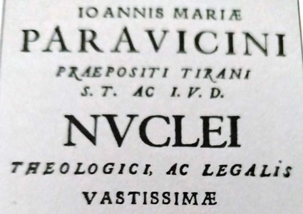 Immagine del presunto primo libro stampato a Tirano
