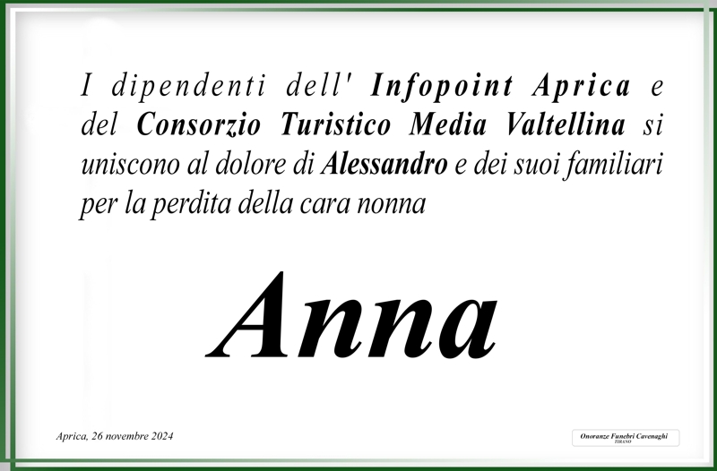 Infopoint Aprica per Corvi Anna