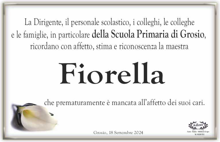 scuola primaria di grosio x fiorella