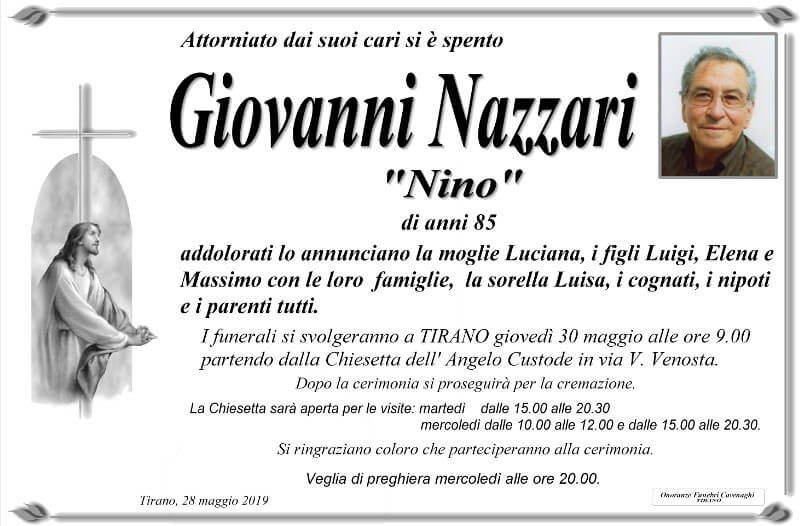 necrologio Nazzari Giovanni