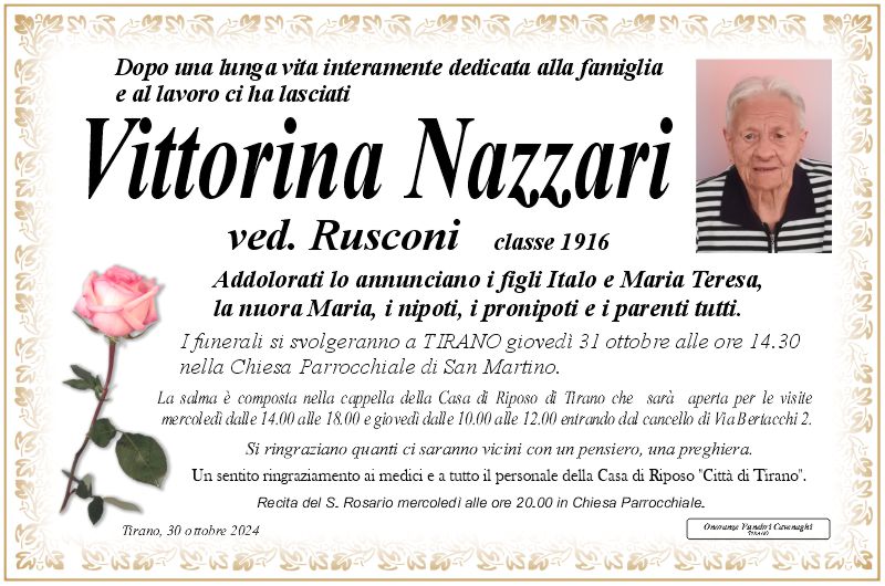 Nazzari Vittorina ved. Rusconi