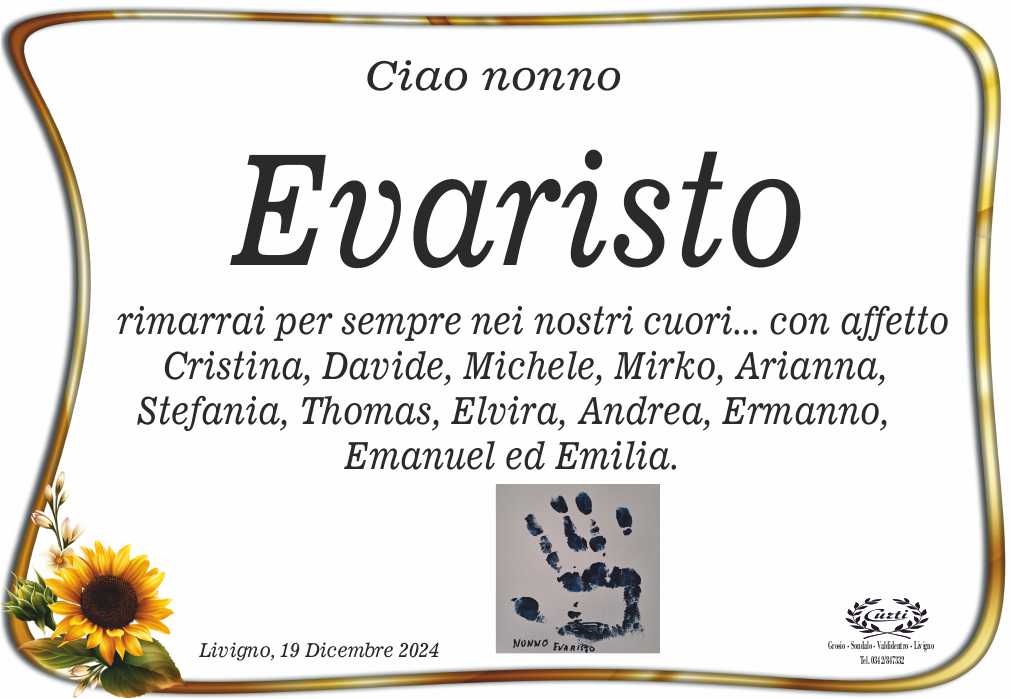 NIPOTI PER DEF. RODIGARI EVARISTO