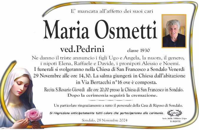 lutto osmetti maria