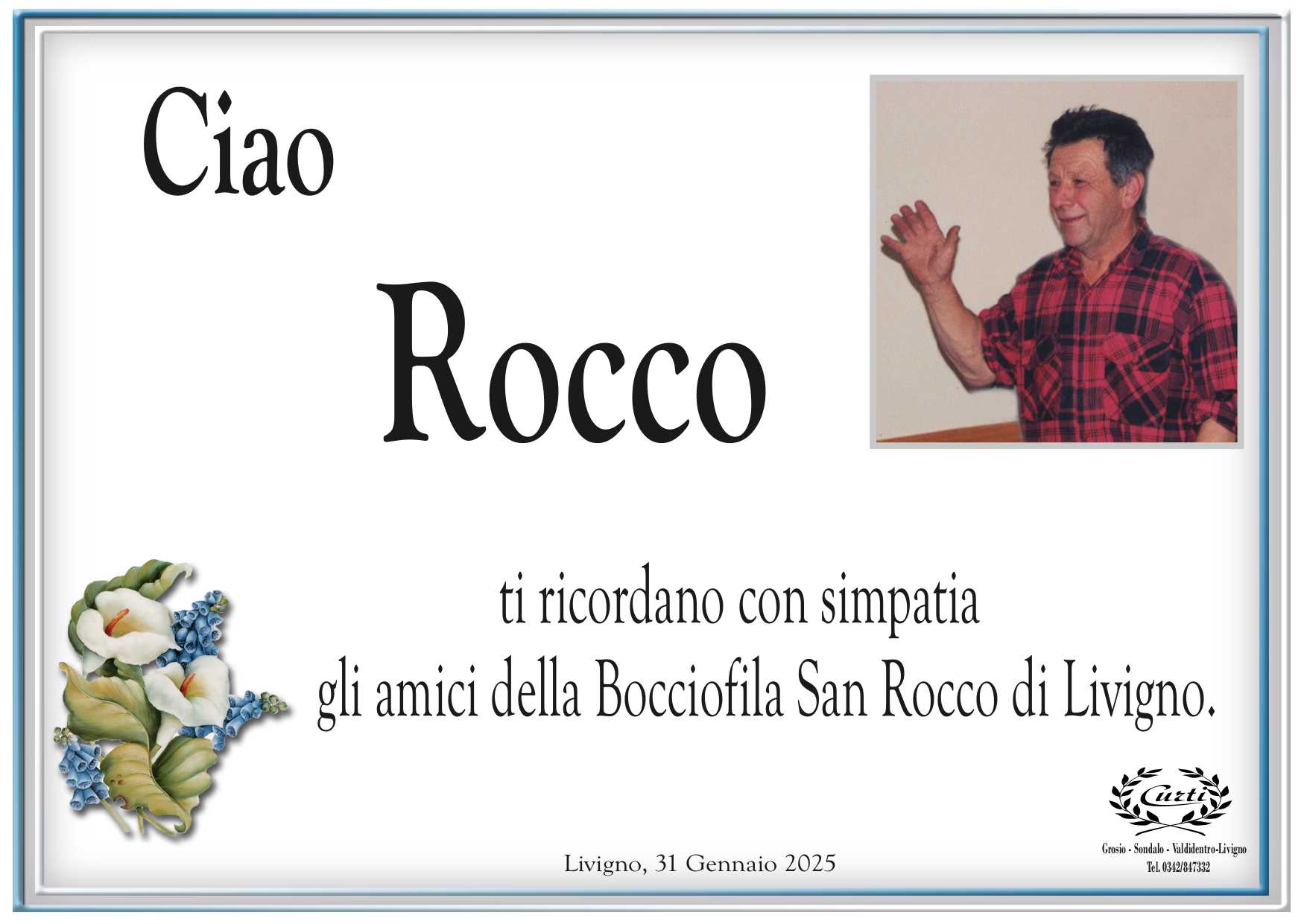 PARTECIPAZIONE X SERTORIO ROCCO