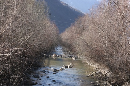 Torrente Poschiavino nel tiranese.