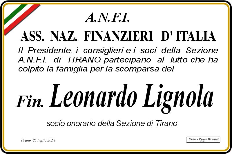 A.N.F.I. per Lignola Leonardo