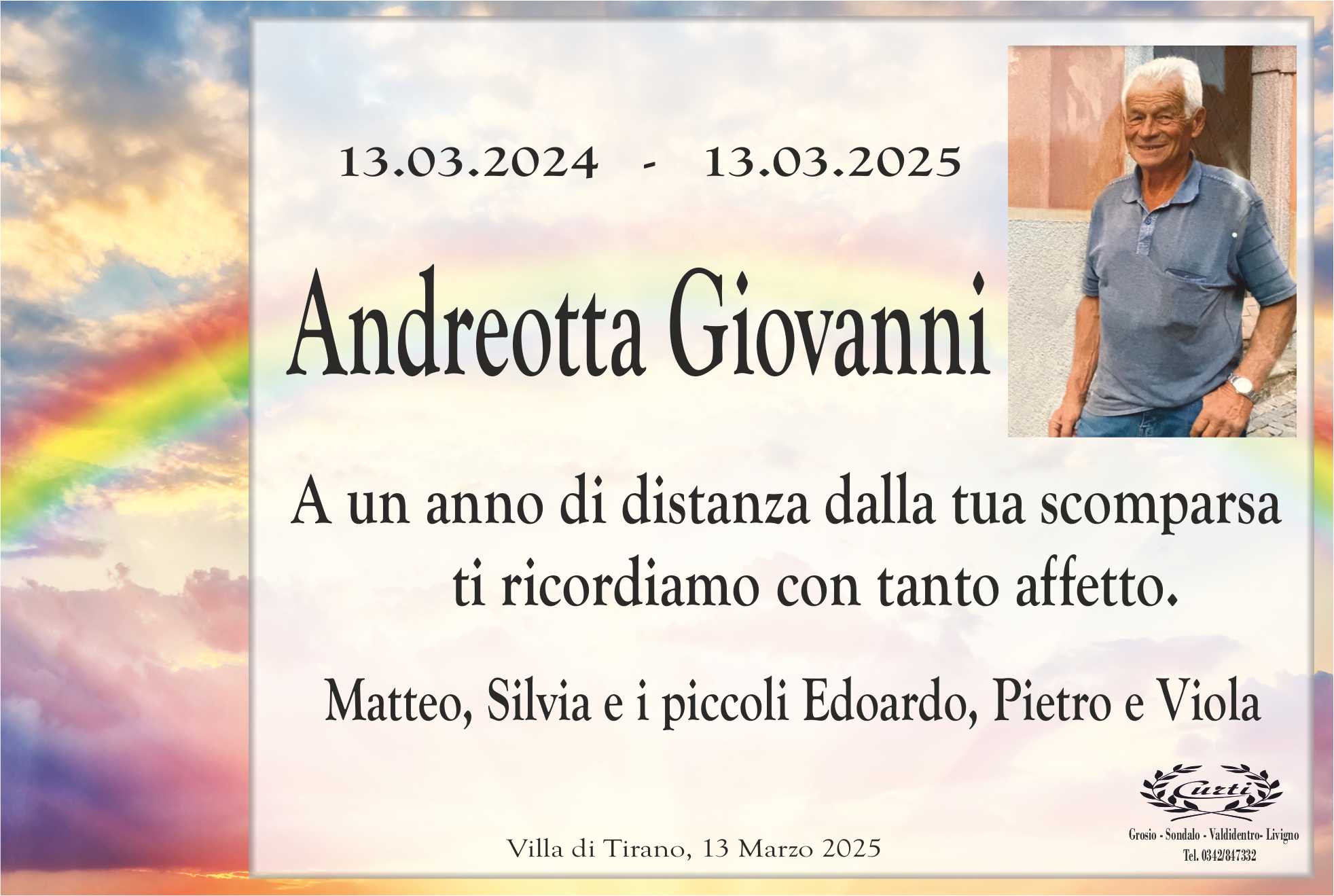 /anniversario def. andreotta giovanni