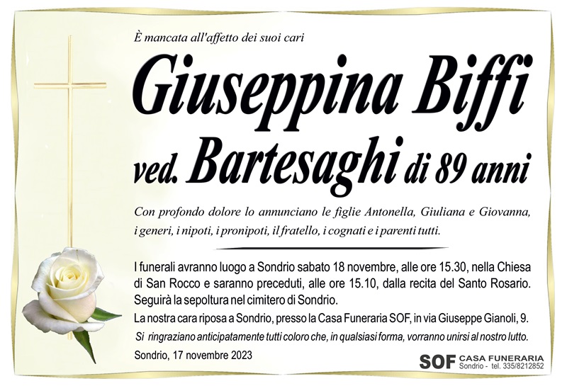 /necrologio Biffi Giuseppina