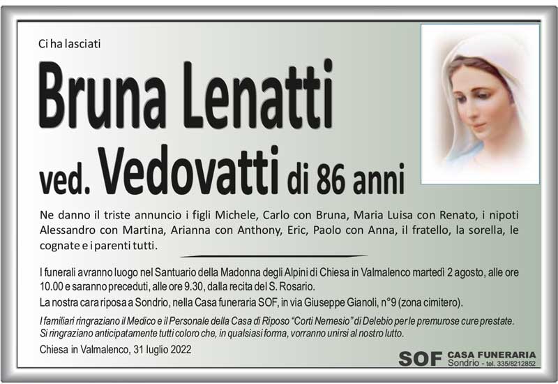 /necrologio Lenatti Bruna
