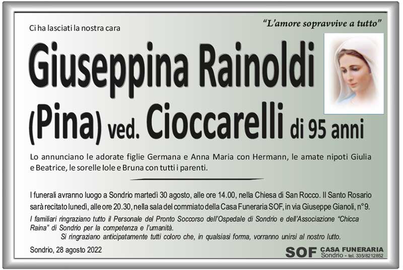 /necrologio Rainoldi Giuseppina