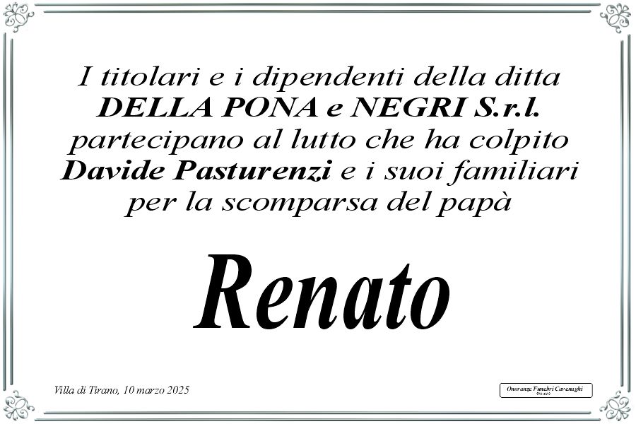 /Autoricambi Della Pona e Negri per Pasturenzi Renato