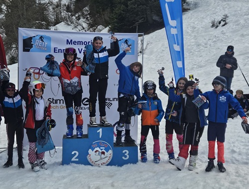 /260 giovani sciatori protagonisti dello Slalom Gigante in Valgerola