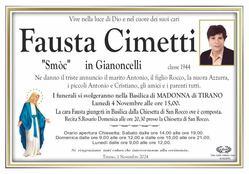 cimetti fausta