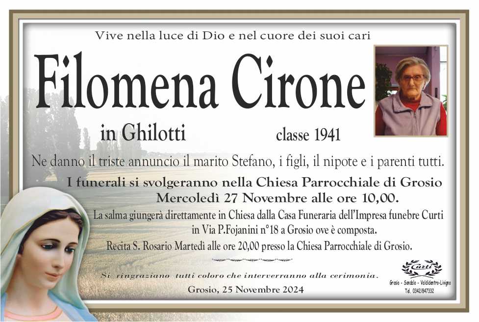 /CIRONE FILOMENA