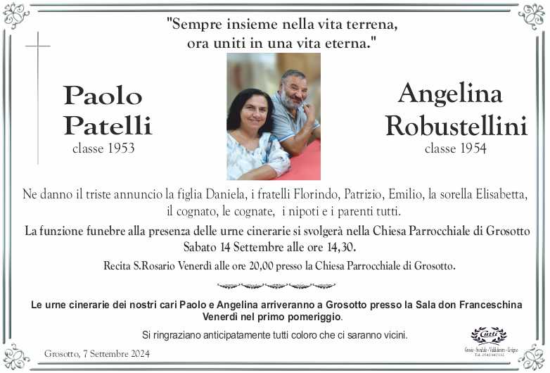 paolo patelli e angelina robustellini