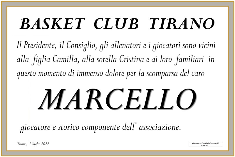 Basket Club per De Campo Marcello