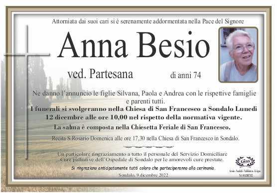 necrologio BESIO ANNA