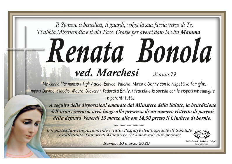 necrologio Bonola Renata
