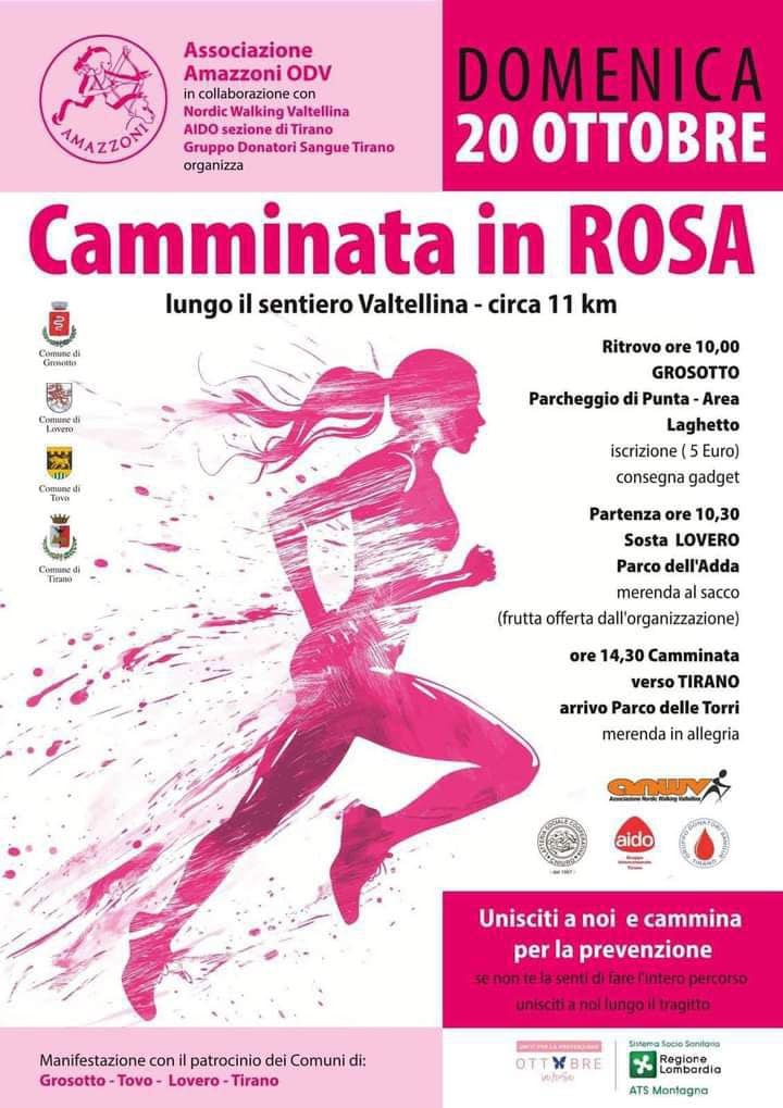 /camminata in rosa programma