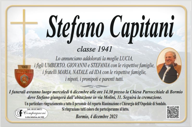 Necrologio Capitani Stefano