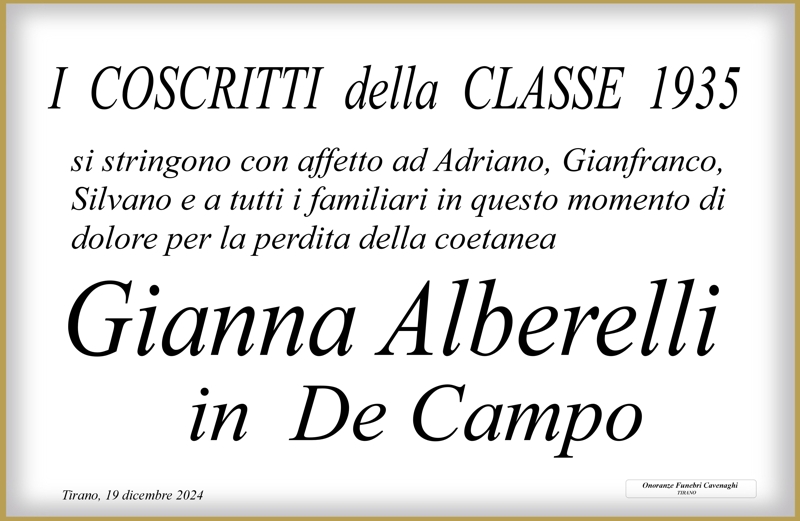 Coscritti 1935 per Alberelli Gianna