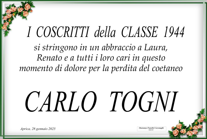 Coscritti 1944 per Togni Carlo