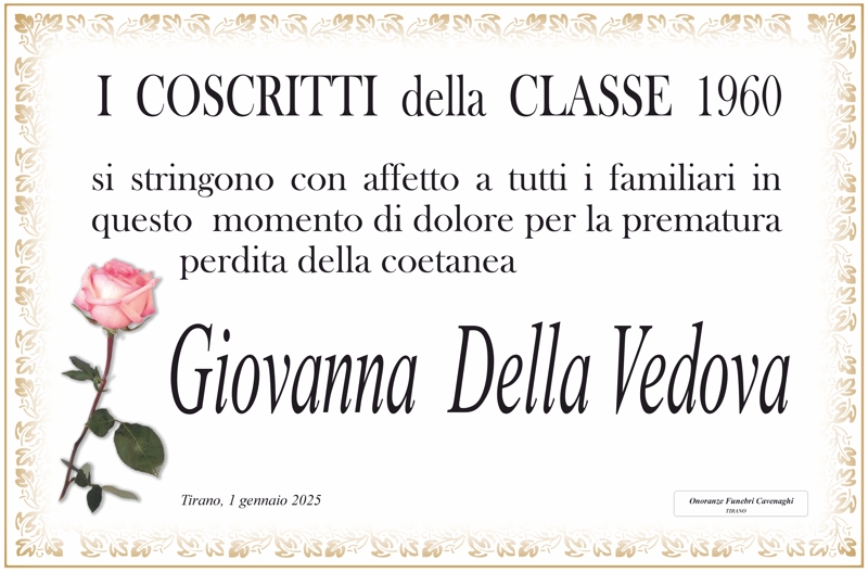 Coscritti 1960 per Della Vedova Giovanna