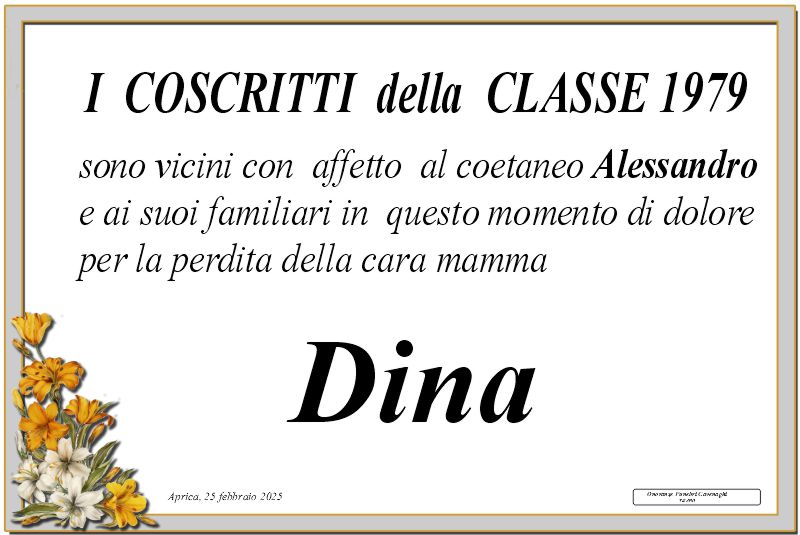 Coscritti della Classe 1979 Lascioli Dina