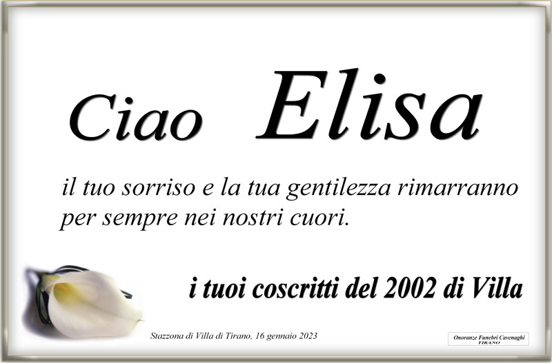 /Coscritti della Classe 2002 per Elisa Scaletti