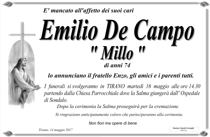 Necologio De Campo Emilio