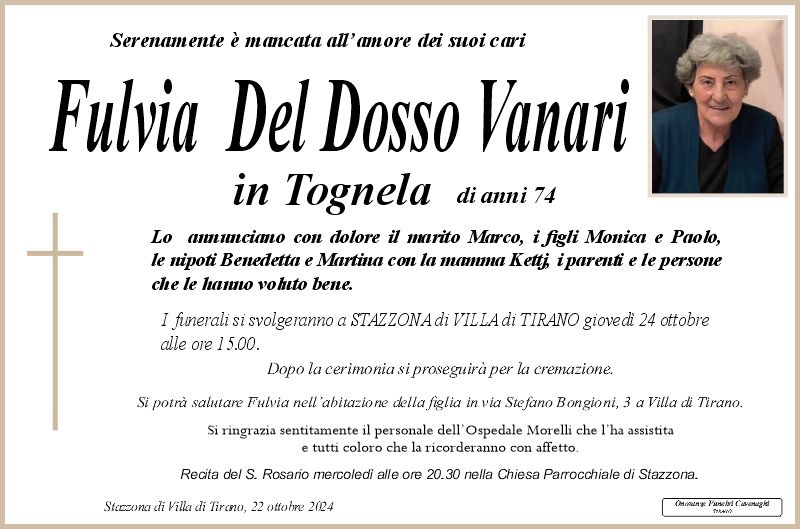 Del Dosso Vanari Fulvia in Tognela