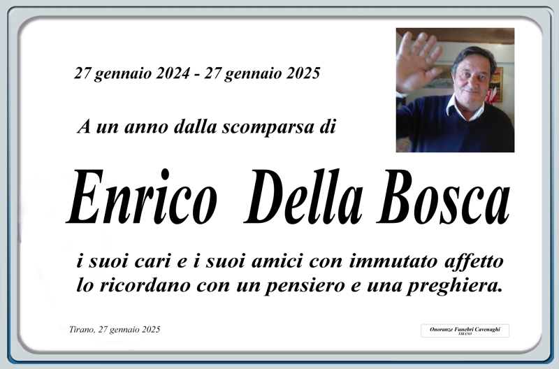 Anniversario Della Bosca Enrico