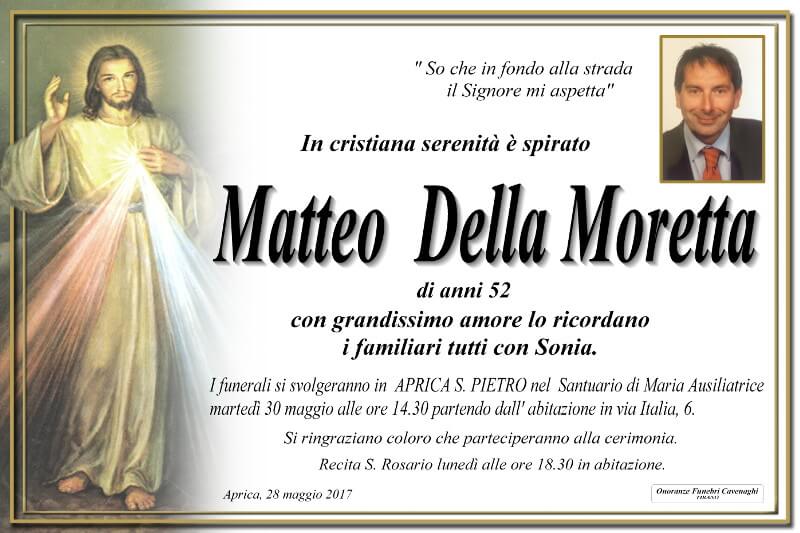 necrologio Della Moretta Matteo