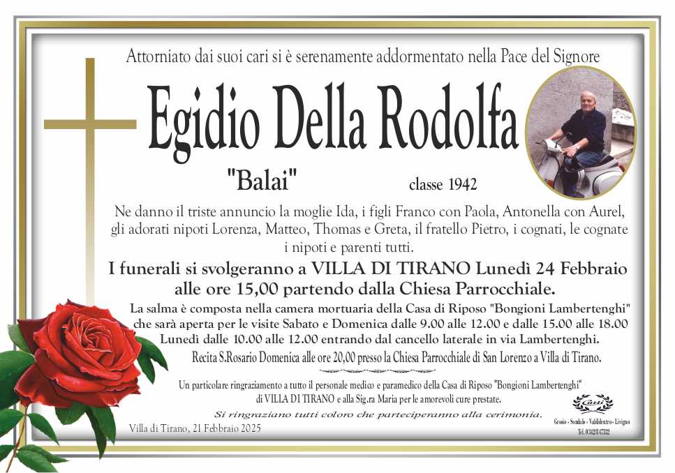 /della rodolfa egidio