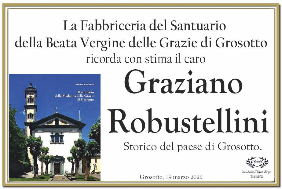 FABBRICERIA SANTUARIO BEATA VERGINE GROSOTTO X GRAZIANO ROBUSTELLINI