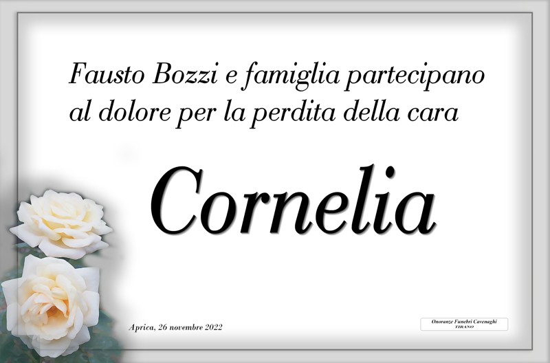 Famiglia Fausto Bozzi per Tosoni Cornelia