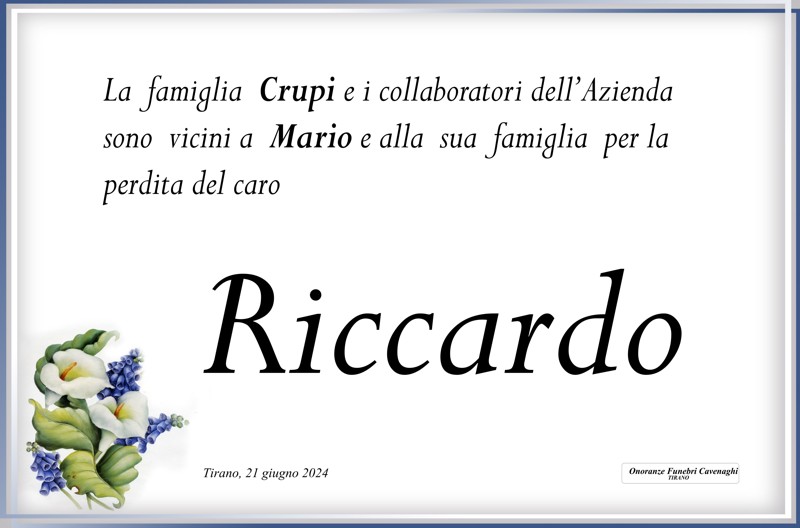 Famiglia Crupi per Riccardi Riccardo