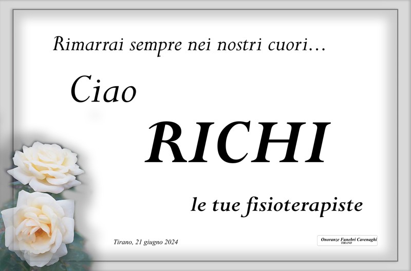 Fisioterapiste per Riccardi Riccardo
