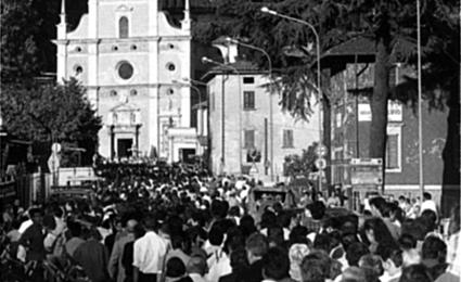 /marcia della fede madonna di Tirano, alluvione 1987