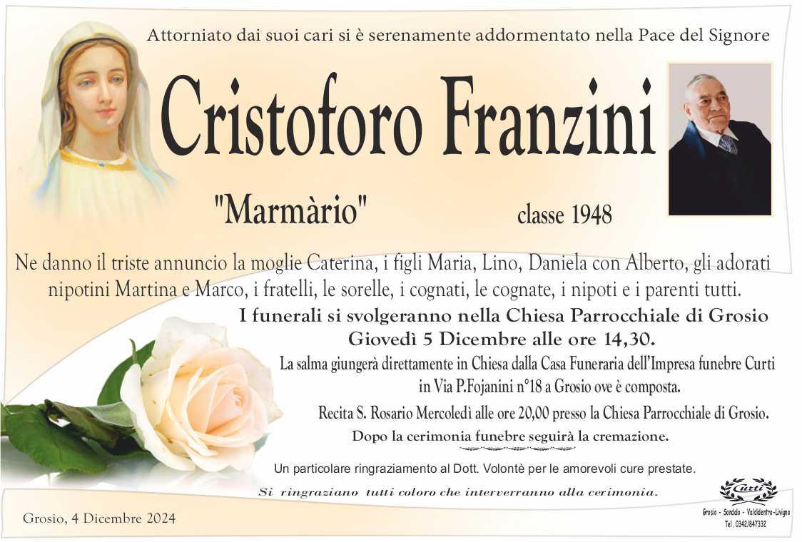 /FRANZINI CRISTOFORO