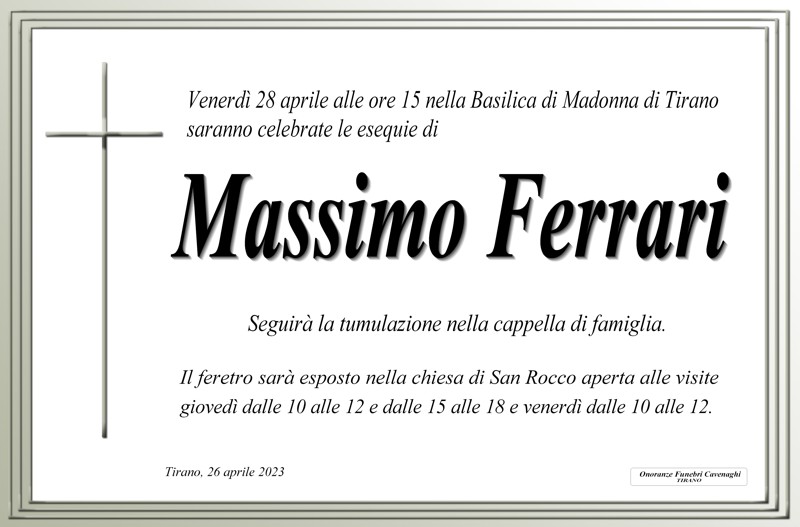 Esequie Ferrari Massimo